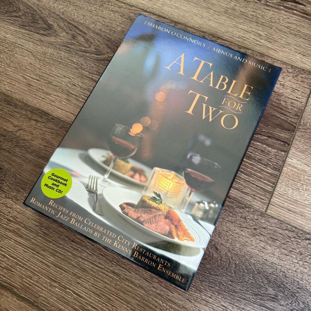 ⭐️NWT⭐️ A Table For Two Gourmet Cookbook by Sharon O’Connor, Menus and Music